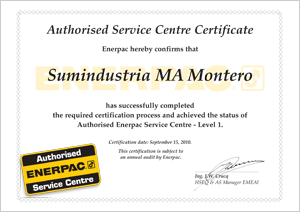 Authorised Service Centre Certificate